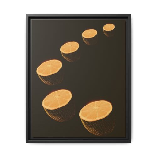 Citrus Slice Framed Canvas Art - Modern Home Decor