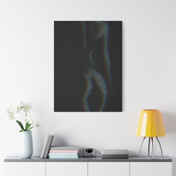 Sensual Satin Canvas Art Print, Abstract Wall Decor, Modern Home Decor, Unique Gift for Art Lovers, Contemporary Artwork, Bedroom Decoration