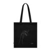 Minimalist Organic Cotton Tote Bag - Elegant Line Art Design