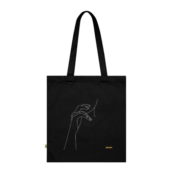 Minimalist Organic Cotton Tote Bag - Elegant Line Art Design