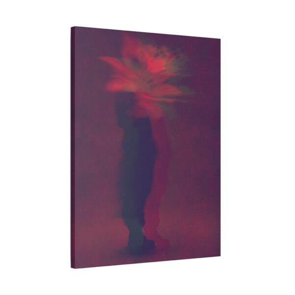 Stretched Canvas Art Print, Abstract Flower Wall Decor, Home Office Artwork, Modern Decor, Unique Gift Idea