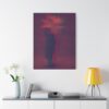 Stretched Canvas Art Print, Abstract Flower Wall Decor, Home Office Artwork, Modern Decor, Unique Gift Idea