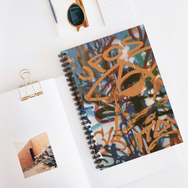 Urban Graffiti Spiral Notebook - Ruled Line for Creative Minds