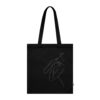 Minimalist Organic Cotton Tote Bag - Elegant Line Art Design