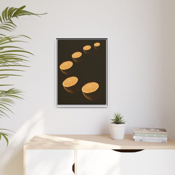 Citrus Slice Framed Canvas Art - Modern Home Decor