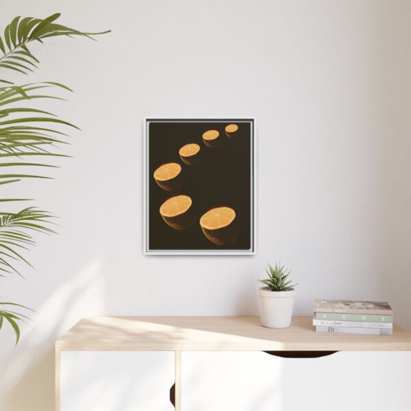 Citrus Slice Framed Canvas Art - Modern Home Decor