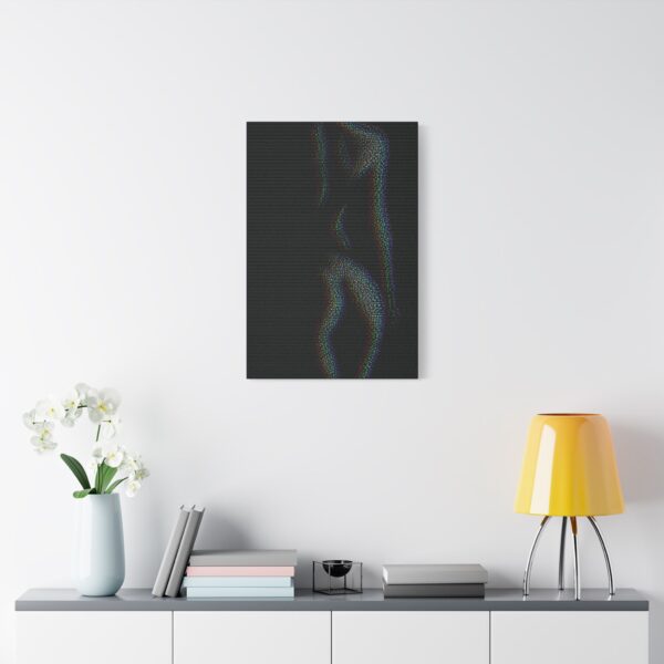 Sensual Satin Canvas Art Print, Abstract Wall Decor, Modern Home Decor, Unique Gift for Art Lovers, Contemporary Artwork, Bedroom Decoration
