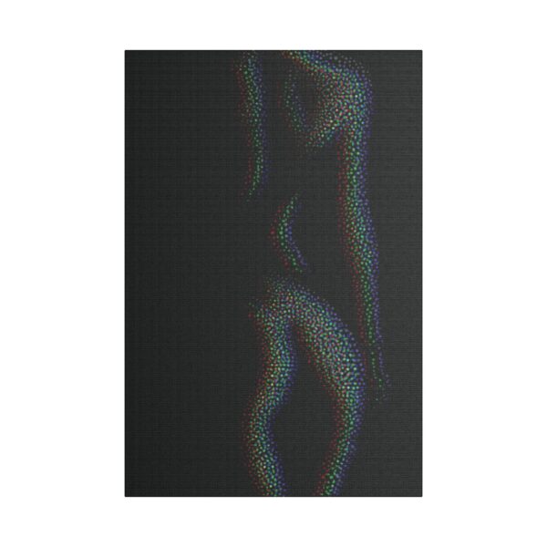 Sensual Satin Canvas Art Print, Abstract Wall Decor, Modern Home Decor, Unique Gift for Art Lovers, Contemporary Artwork, Bedroom Decoration