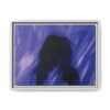 Abstract Blue Silhouette Matte Canvas (Framed)