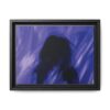 Abstract Blue Silhouette Matte Canvas (Framed)