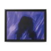 Abstract Blue Silhouette Matte Canvas (Framed)