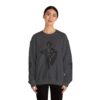 16485920154594646800_2048-1.jpeg Abstract Yoga Art Sweatshirt — Meditation Silhouette with Color Block Back Art