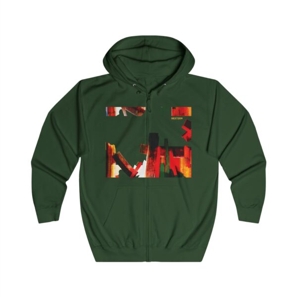 Abstract Street Art Hoodie — Colorful Modern Graffiti Zip-Up