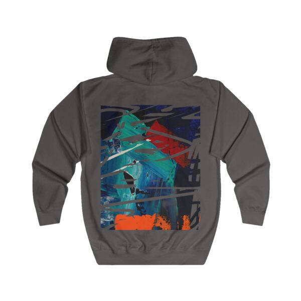 Abstract Street Art Hoodie — Colorful Modern Graffiti Zip-Up