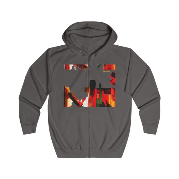 Abstract Street Art Hoodie — Colorful Modern Graffiti Zip-Up