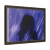 Abstract Blue Silhouette Matte Canvas (Framed)
