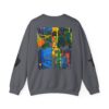 2903866328384206432_2048-1.jpeg Abstract Yoga Art Sweatshirt — Meditation Silhouette with Color Block Back Art