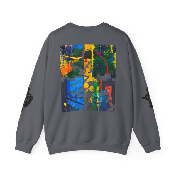 2903866328384206432_2048-1.jpeg Abstract Yoga Art Sweatshirt — Meditation Silhouette with Color Block Back Art