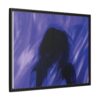 Abstract Blue Silhouette Matte Canvas (Framed)