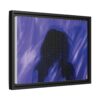 Abstract Blue Silhouette Matte Canvas (Framed)