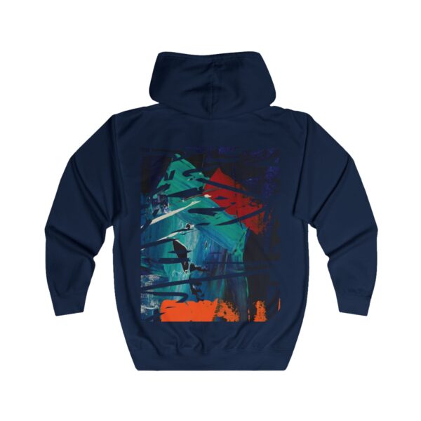 Abstract Street Art Hoodie — Colorful Modern Graffiti Zip-Up