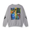 7059007160586242897_2048-1.jpeg Abstract Yoga Art Sweatshirt — Meditation Silhouette with Color Block Back Art