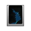 Framed Blue Silhouette Art Poster — Modern Double Profile Wall Print