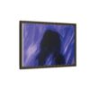 Abstract Blue Silhouette Matte Canvas (Framed)