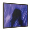 Abstract Blue Silhouette Matte Canvas (Framed)