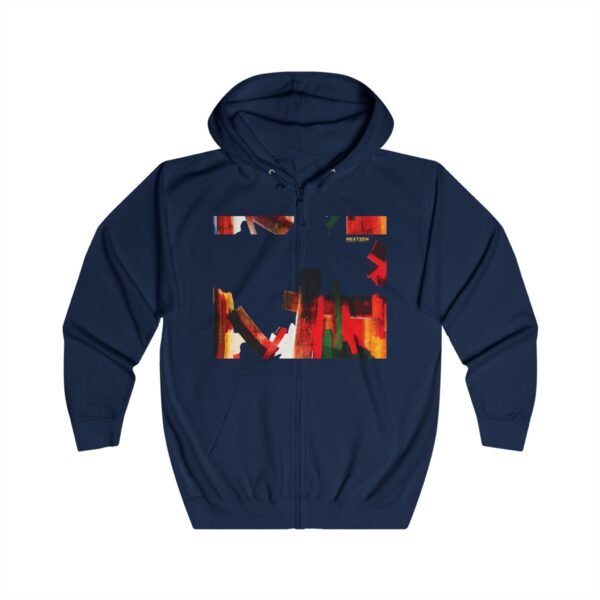 Abstract Street Art Hoodie — Colorful Modern Graffiti Zip-Up