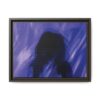 Abstract Blue Silhouette Matte Canvas (Framed)