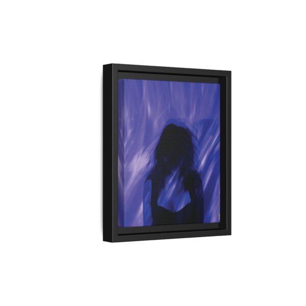 10503657015998537962_2048.jpeg Abstract Blue Silhouette Matte Canvas (Framed)