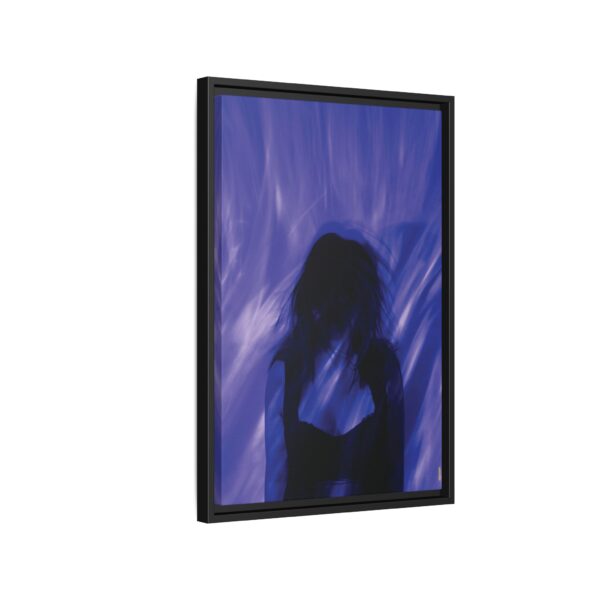 10963894375818687092_2048.jpeg Abstract Blue Silhouette Matte Canvas (Framed)