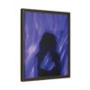 13322651189229911353_2048.jpeg Abstract Blue Silhouette Matte Canvas (Framed)