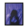 13423509777830280029_2048.jpeg Abstract Blue Silhouette Matte Canvas (Framed)