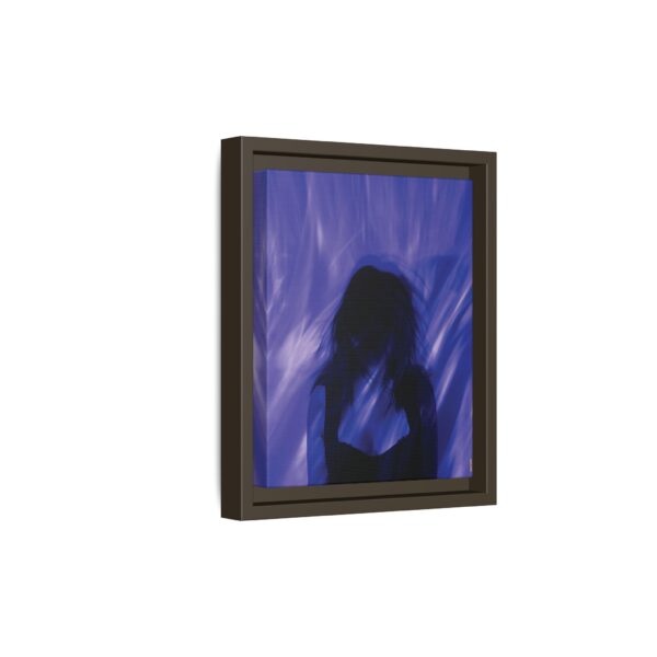 14334705874329750221_2048.jpeg Abstract Blue Silhouette Matte Canvas (Framed)