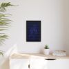 Lover Club Framed Matte Canvas Print — Dark Minimalist Romance Wall Art