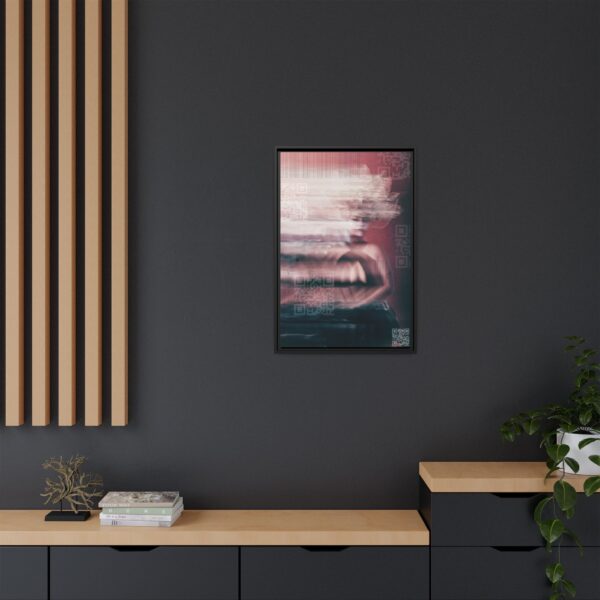 17217242269109467067_2048-2.jpeg Abstract Glitch Portrait Matte Canvas Print (Framed)