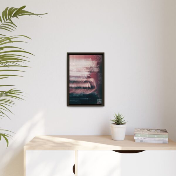 6180974003550010066_2048-2.jpeg Abstract Glitch Portrait Matte Canvas Print (Framed)
