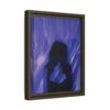 6751931326162235415_2048.jpeg Abstract Blue Silhouette Matte Canvas (Framed)