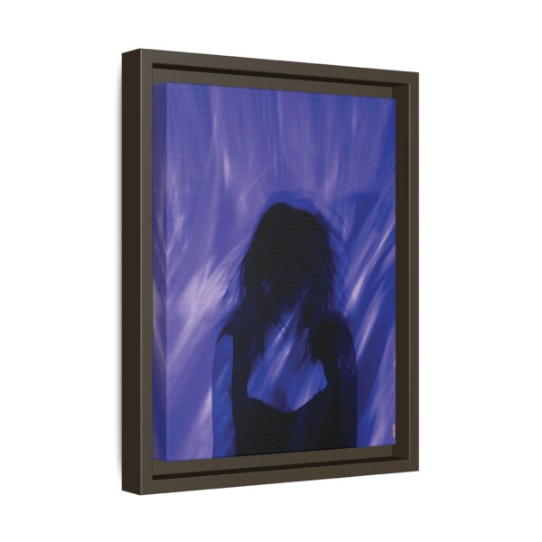 6751931326162235415_2048.jpeg Abstract Blue Silhouette Matte Canvas (Framed)