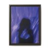 8709381815994773030_2048.jpeg Abstract Blue Silhouette Matte Canvas (Framed)