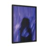 8716214935056749347_2048.jpeg Abstract Blue Silhouette Matte Canvas (Framed)