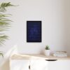 Lover Club Framed Matte Canvas Print — Dark Minimalist Romance Wall Art