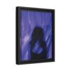 9352060215573653435_2048.jpeg Abstract Blue Silhouette Matte Canvas (Framed)