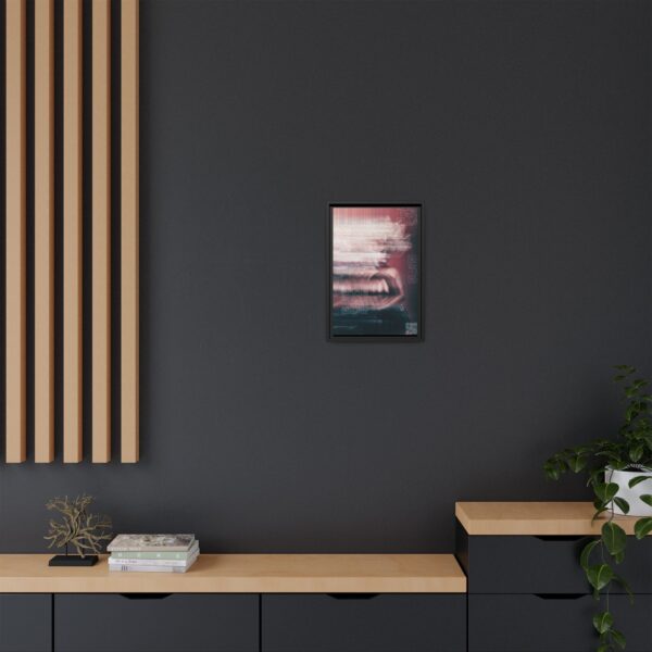 9828400398977452337_2048-2.jpeg Abstract Glitch Portrait Matte Canvas Print (Framed)