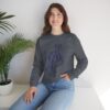 Crewneck Sweatshirt — Abstract Dot Art Female Silhouette Graphic