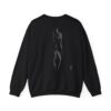 Crewneck Sweatshirt — Abstract Dot Art Female Silhouette Graphic