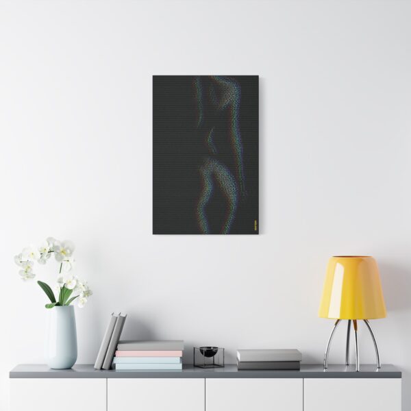 Sensual Satin Canvas Art Print, Abstract Wall Decor, Modern Home Decor, Unique Gift for Art Lovers, Contemporary Artwork, Bedroom Decoration