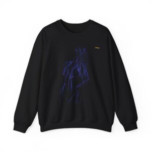 Crewneck Sweatshirt — Abstract Dot Art Female Silhouette Graphic